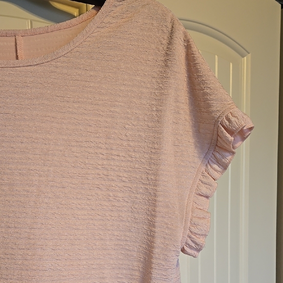 Pink Ruffle Sleeve Top - Picture 4 of 4